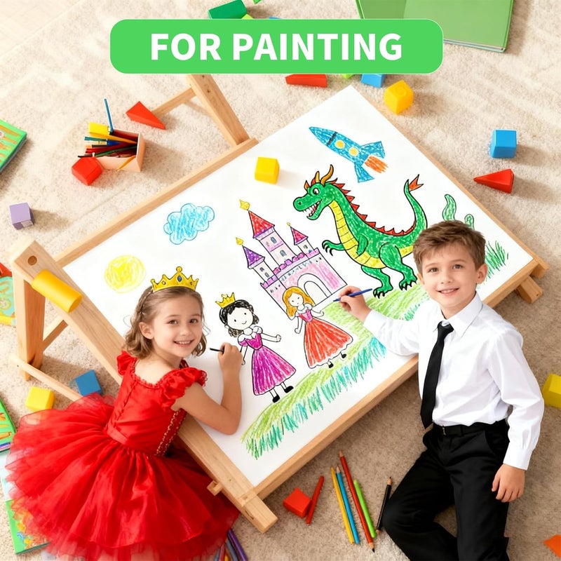 Lalutte 10Pcs White Poster Board 22"X28", 250 GSM Thickness Poster Paper, Glossy& Matte Side Large Posterboard, Poster Board Bulk For School Arts Crafts,Project Presentations,Drawing,Office,Displays,Signs - Image 4